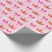 Roze Prinses Wrapping Papier (Hoek)
