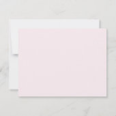 Roze Prinses Zwanen Kraam Briefkaart (Achterkant)