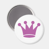 roze prinseskroon magneet (Voorkant / Achterkant)