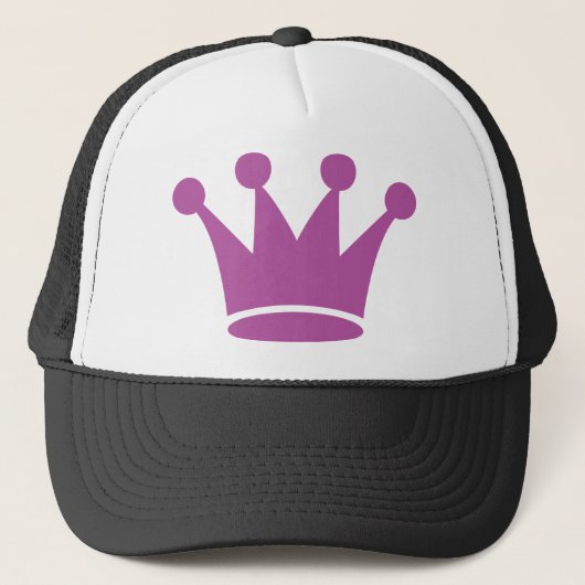 roze prinseskroon trucker pet (Voorkant)