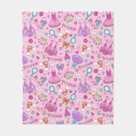 Roze prinsessen fleece deken, medium deken