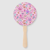 Roze Prinsessen Handwaaier (Voorkant)