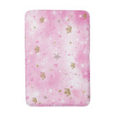 Roze Prinsessen Harten Sterren Kronen Glitters Gla Badmat (Voorkant Verticaal)
