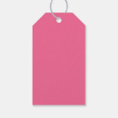 Roze Prinsessen Kasteel Meisje Verjaardagsfeestje Cadeaulabel (Achterkant)