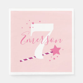 Roze Prinsessen Meisjes Verjaardagsfeestje Servet