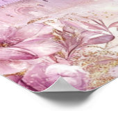 Roze Prinsessen Verjaardags Welkom Poster voor Mei (Hoek)