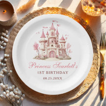 Roze Prinsessenkasteel Meisje Verjaardagsfeestje