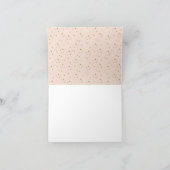 Roze prinsessenkroon verjaardagsfeestje  bedankkaart (Binnen)