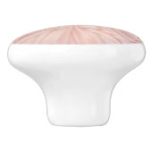 Roze prinsessenmeisje keramische knop (Zijkant)
