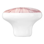 Roze prinsessenmeisje keramische knop (Zijkant)