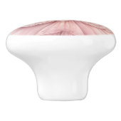 Roze prinsessenmeisje keramische knop (Zijkant)