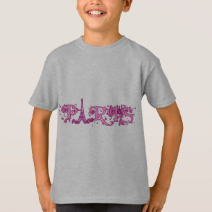 Roze producten van Parijs T-shirt