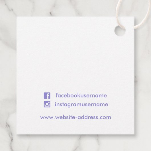 Roze Productprijs Label Crafter Designer (Achterkant)