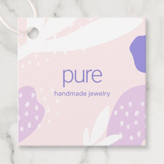 Roze Productprijs Label Crafter Designer (Voorkant)