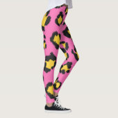Roze proefdier Cheetah Leopard gepotteerd Leggings (Rechts)