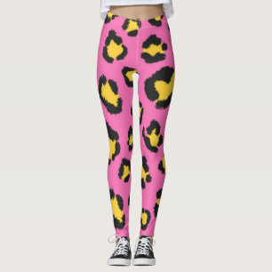 Roze proefdier Cheetah Leopard gepotteerd Leggings