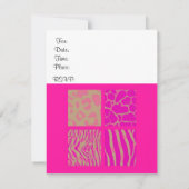 Roze proefdieren uitnodiging (Achterkant)