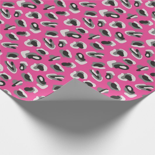 Roze proefdruk cadeaupapier (Hoek)