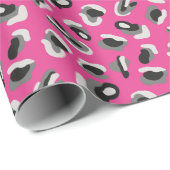 Roze proefdruk cadeaupapier (Rol Hoek)