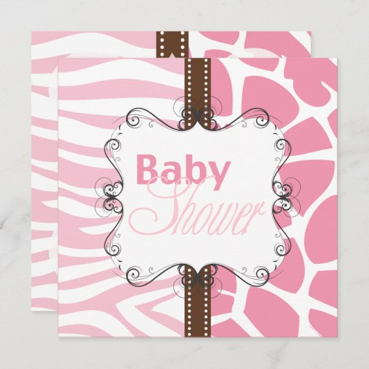 Roze proefdruk kaart (Voorkant / Achterkant)