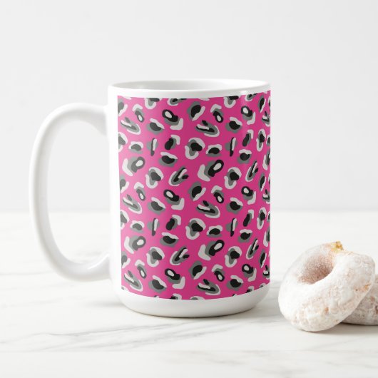 Roze proefdruk koffiemok (Met donut)
