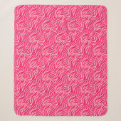 Roze proefdruk sherpa deken (Voorkant)