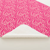 Roze proefdruk sherpa deken (3/4)