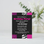 Roze proefschrift kaart (Staand voorkant)