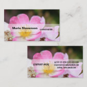  roze professionele bloem van wilde rozen visitekaartje (Voorkant / Achterkant)