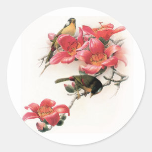 Roze Profusion Ronde Sticker
