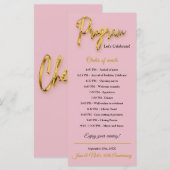 Roze Programma - 3d Goud Tex Minimalistisch Ontwer (Voorkant / Achterkant)