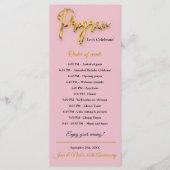 Roze Programma - 3d Goud Tex Minimalistisch Ontwer (Voorkant)