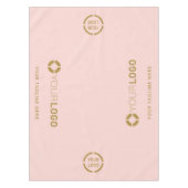 Roze promotiescherm voor aangepaste Logo bedrijf Tafelkleed (Voorkant)
