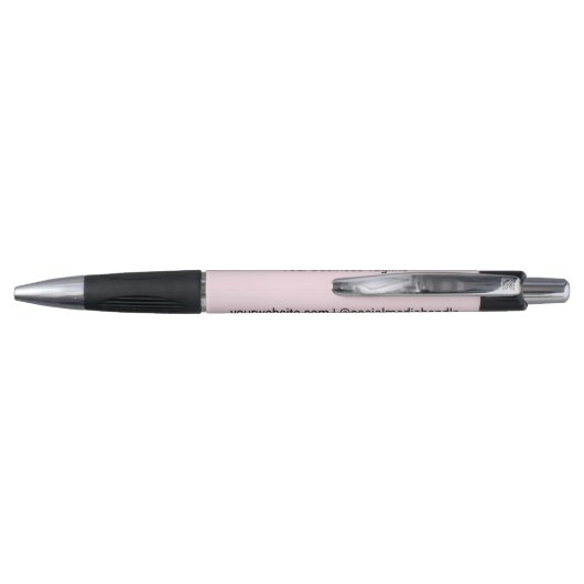 Roze Promotionele Pen Custom Printed Kleine Hoevee (Achterkant)