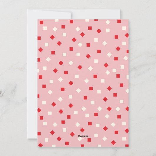 Roze Proost 2024 Kerstvakantie fotokaart Feestdagenkaart (Achterkant)