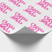 Roze Proost aan 21 Jaar Verpakkend Document Cadeaupapier (Hoek)