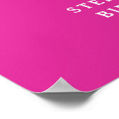 Roze Proost op 100 jaar Verjaardag Welkom Poster