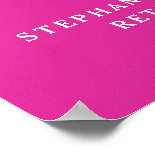 Roze Proost op 55 Jaar Pensioen Partij Poster (Hoek)