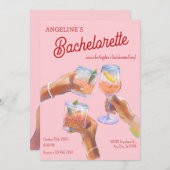 Roze proost Verloofde Kaart (Voorkant / Achterkant)
