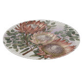 Roze Protea Eucalyptus Botanische Schikking Snijplank (Hoek)