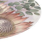 Roze Protea Eucalyptus Botanische Schikking Snijplank (Hoek)
