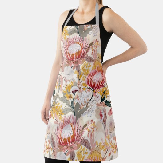 Roze Protea Floral Schort (Insitu)