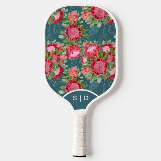 Roze Protea Garden Blooms Pickleball Paddle (Achterkant)