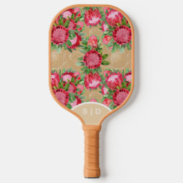 Roze Protea Tuin Bloesems Beige Pickleball Paddle