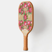 Roze Protea Tuin Bloesems Beige Pickleball Paddle (Links)