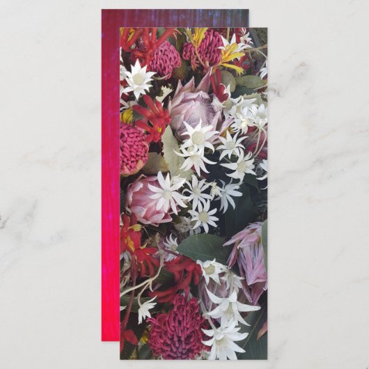 Roze protheevloer voor alle doeleinden Kaart (Voorkant / Achterkant)