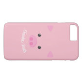 Roze pruik Case-Mate iPhone case (Achterkant (Horizontaal))