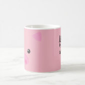 Roze pruik koffiemok (Center)