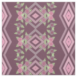 Roze pruim bloemig geaccentueerd stof