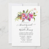  roze pruimen Baby shower per post Kaart (Voorkant)